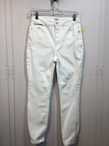 Tommy Jeans Size S/4-6 White Jeans