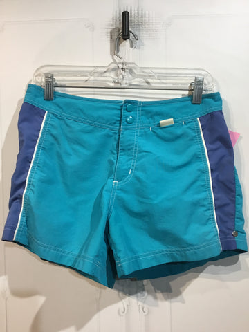 LL Bean Size M/8-10 Turquoise & Blue Shorts