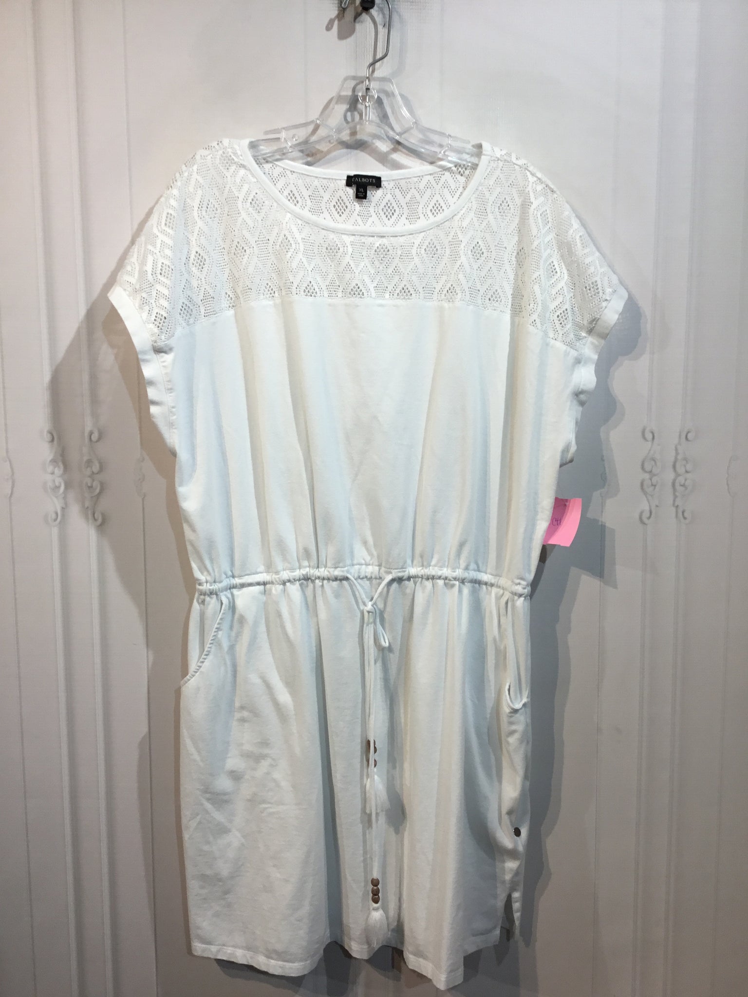 Talbots Size XL/16-18 White Cover Up