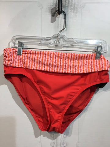 ELLEN TRACY Size M/8-10 Red/Orange/Baby Pink/Lavender Bathing Suit