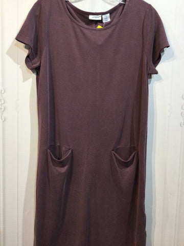 Sigrid Olsen Size M/8-10 Burgundy Dress