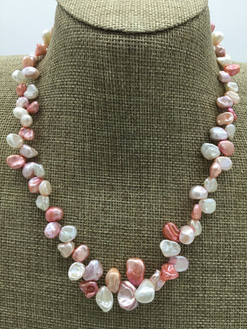 No Label Pink & White Necklaces