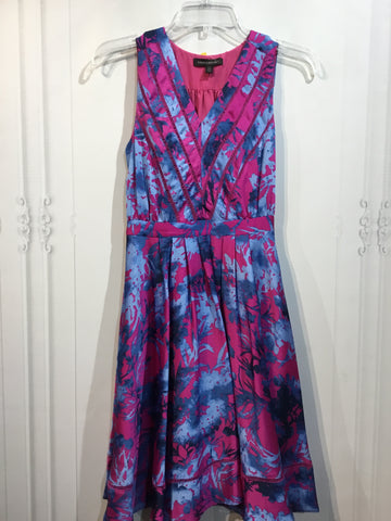 Banana Republic Size XS/0-2 Blue & Fuschia Dress
