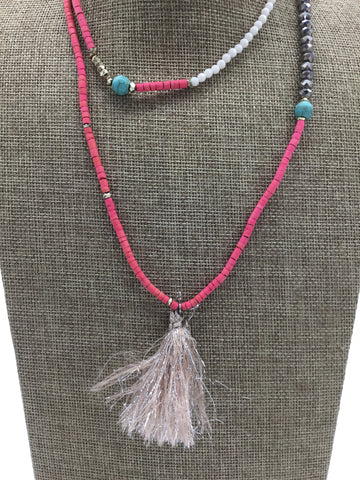LOFT White/Pink/Turquoise/Pewter Necklaces