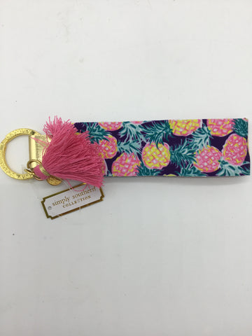 Simply Southern Navy/Pink/Yellow Keychain