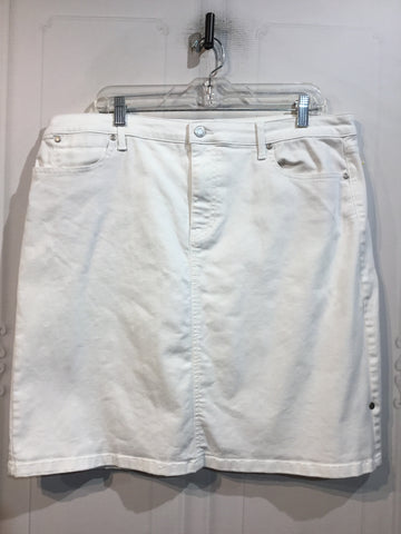 Talbots Size L/12-14 White Skirts