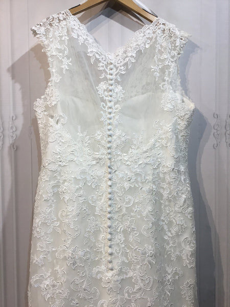 Julietta Mori Lee Size 2X/18-24 Ivory Wedding Dress