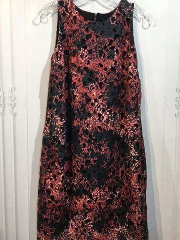VINCE CAMUTO Size S/4-6 Black & Red Dress