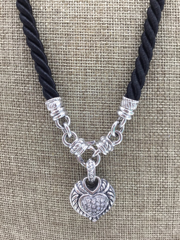 Judith Ripka Black & Silver Necklaces