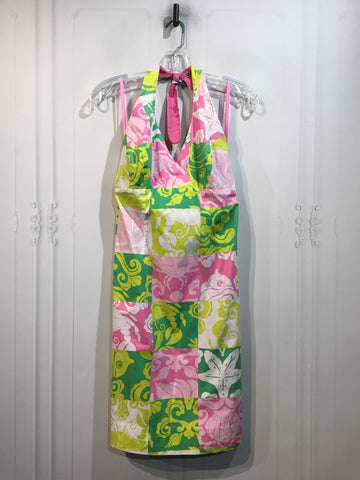 Lilly Pulitzer Size S/4-6 White/Pink/Green/Yellow Dress