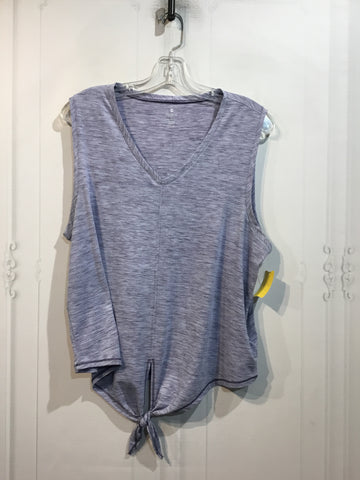 APANA Size L/12-14 Lavender Print Athletic Wear
