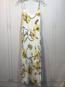 A New Day Size M/8-10 White/Yellow/Beige/Orange/Peach Dress