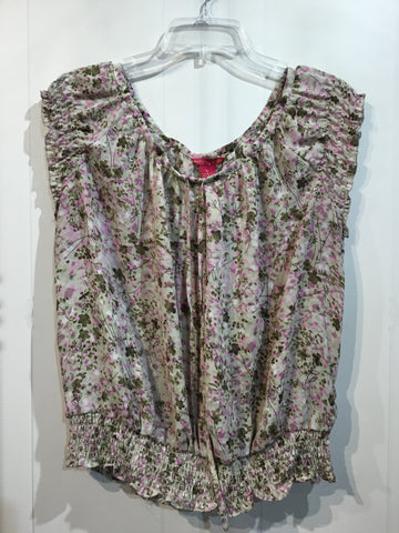 Sunny Leigh Size XL/16-18 Beige/Sage/Pink/Purple Tops
