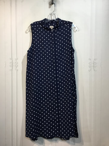 Anne Klein Size M/8-10 Navy & White Dress