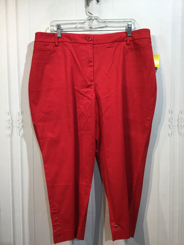 Talbots Size XL/16-18 Red Capris/Crop