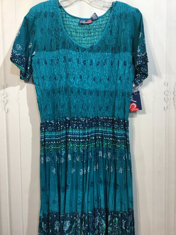 Phool Size S/4-6 Turq. & Aqua Dress