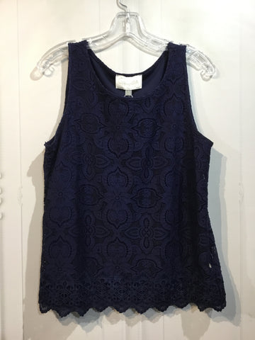 Pappagallo Size S/4-6 Navy Tops