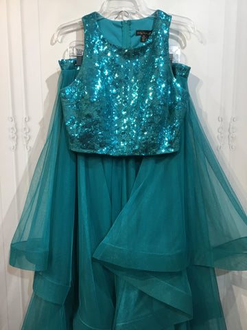 City Triangle Size L/12-14 Teal Formal