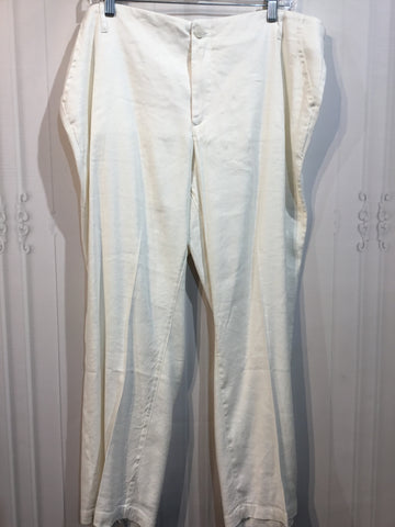 NYDJ Size L/12-14 White Pants