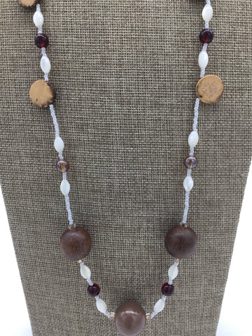 Rachel Brown & White Necklaces