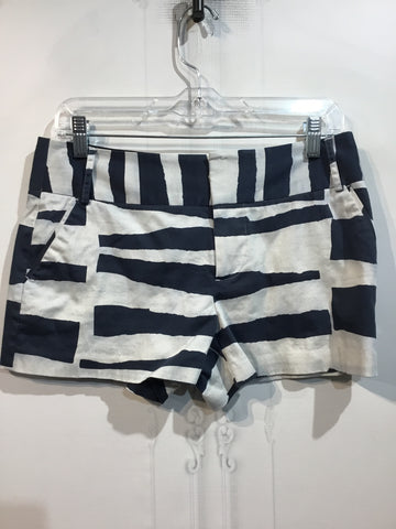 alice & olivia Size S/4-6 Navy & Light Grey Shorts