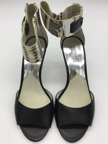 MICHAEL Michael Kors Size 7.5 Black & White Sandals