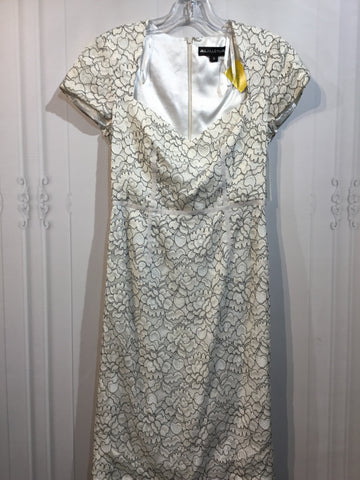 JILLjillstuart Size S/4-6 White & Black Dress