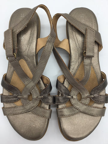 Naturalizer Size 6.5 Metallic Taupe Sandals
