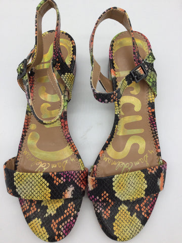 Circus by Sam Edelman Size 7.5 Black & multi color Sandals