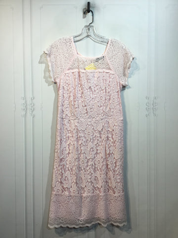 Simply Styled Size L/12-14 Baby Pink Dress
