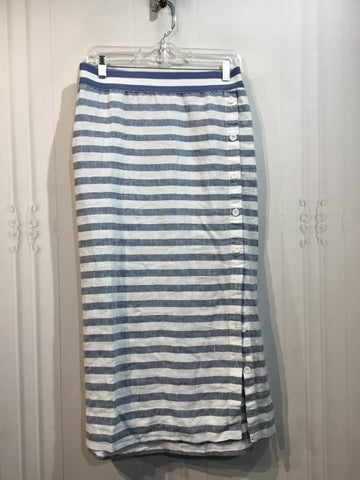 JJILL Size 3X/22-24 White & Blue Skirts