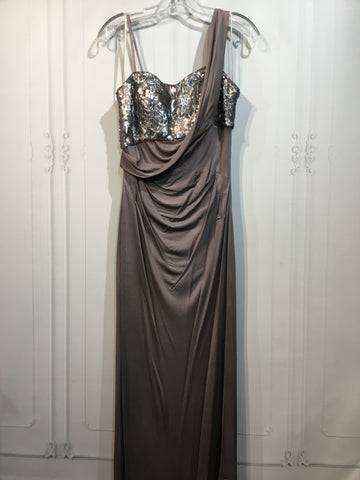 Kay Unger Size M/8-10 Taupe Formal