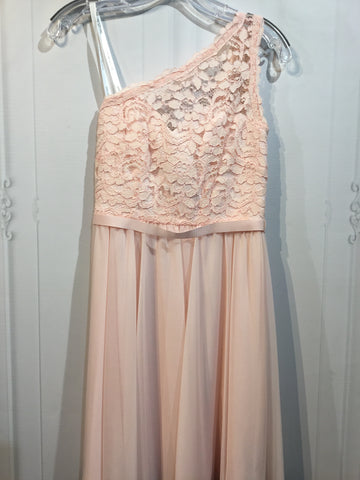 David's Bridal Size XS/0-2 Baby Pink Dress