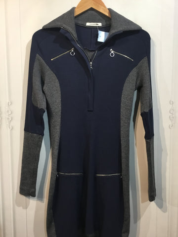 Lacoste Size S/4-6 Navy & Grey Dress