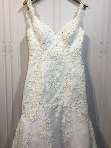 Ada's Bridal Size S/4-6 White Wedding Dress