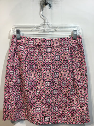 JCREW Size XS/0-2 Pink & Navy Print Skirts