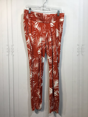 MAMA By H & M Size S/4-6 Rust & White Print Maternity
