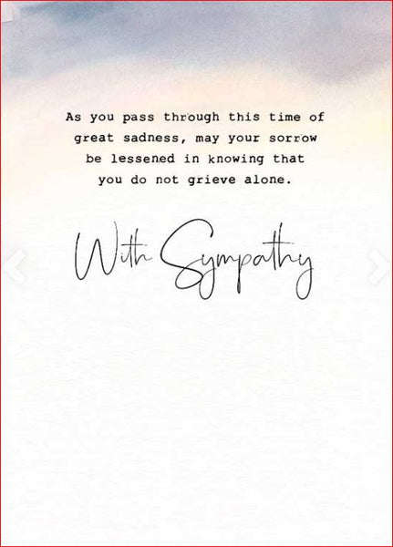 Sympathy Card: Thoughts, Prayers, and Love