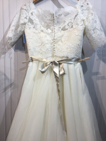 Matthew Christopher Size 16 Ivory Wedding Dress