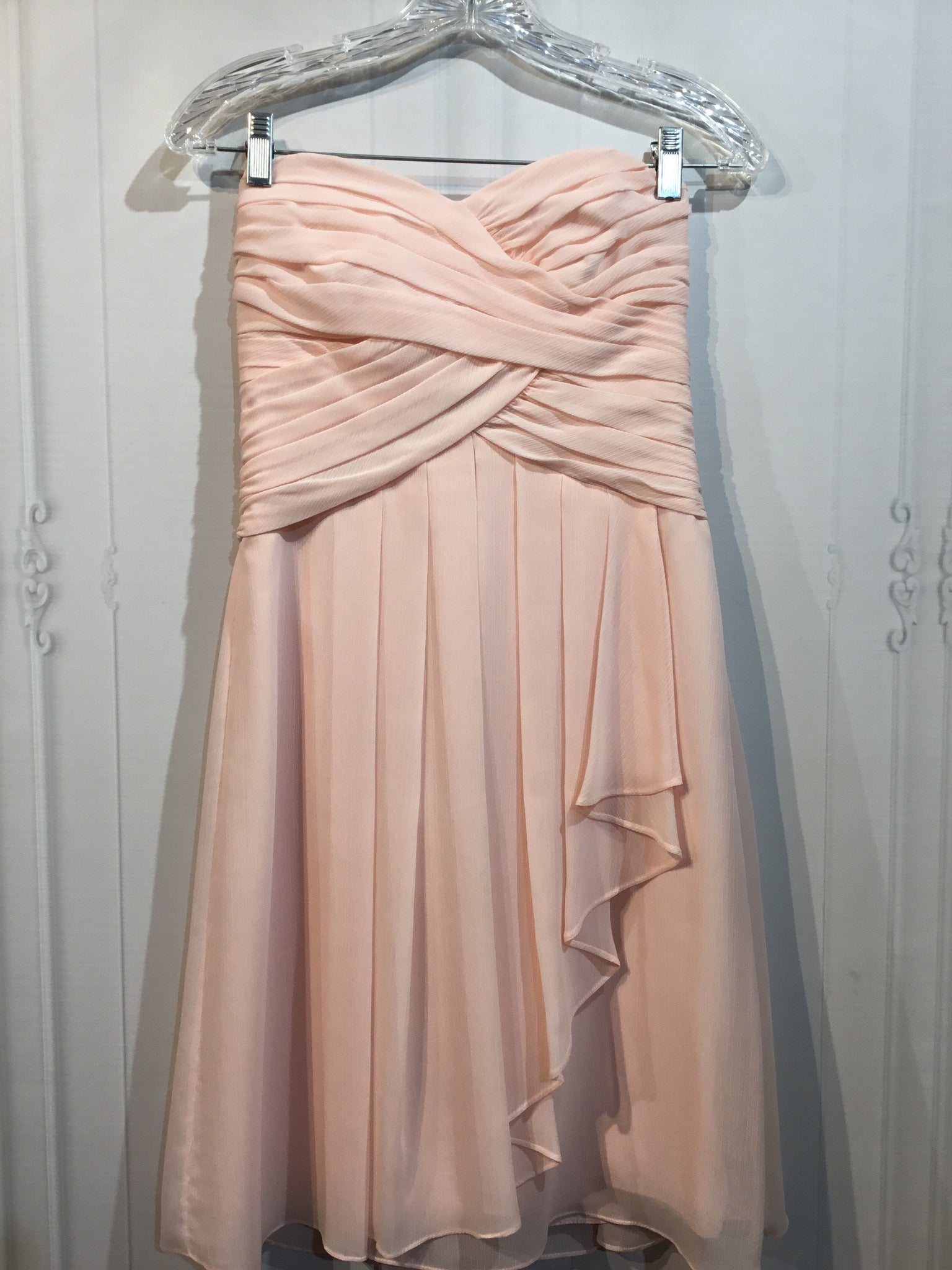 David's Bridal Size XS/0-2 Baby Pink Dress