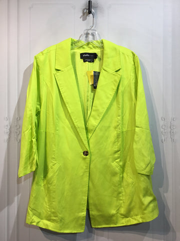 Torrid Size 1X/16-18 Lime Green Blazer