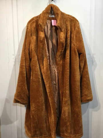 Angashion Size Extra Large Brown Outerwear