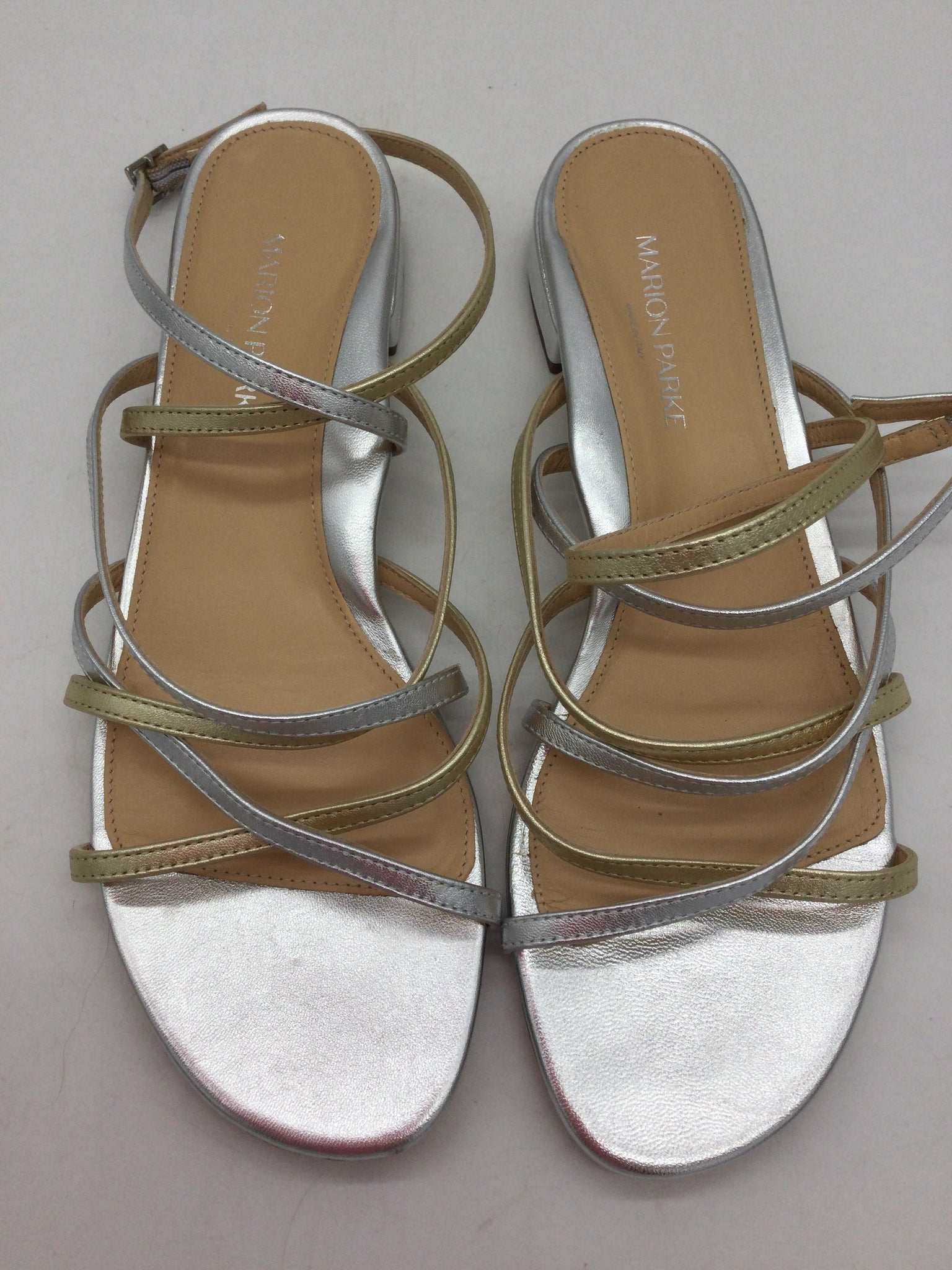 LUXURY Marion Parke Size 8.5 Silver Shoes