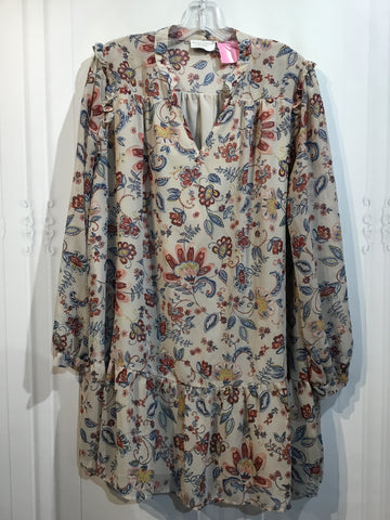 Dress Forum Size Large Beige DRESS/1 PIECE