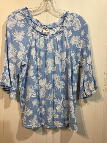 Late August Size Large Blue Tops