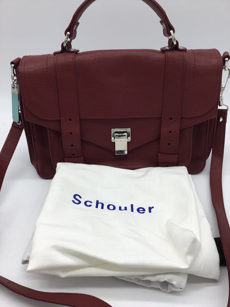 LUXURY Proenza Schouler Size Medium Red Purses/Wallets