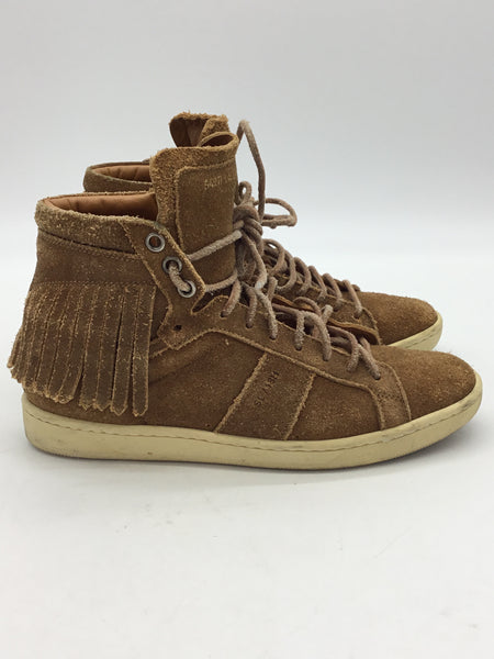 LUXURY Saint Laurent Paris Size 4.5 Brown Shoes