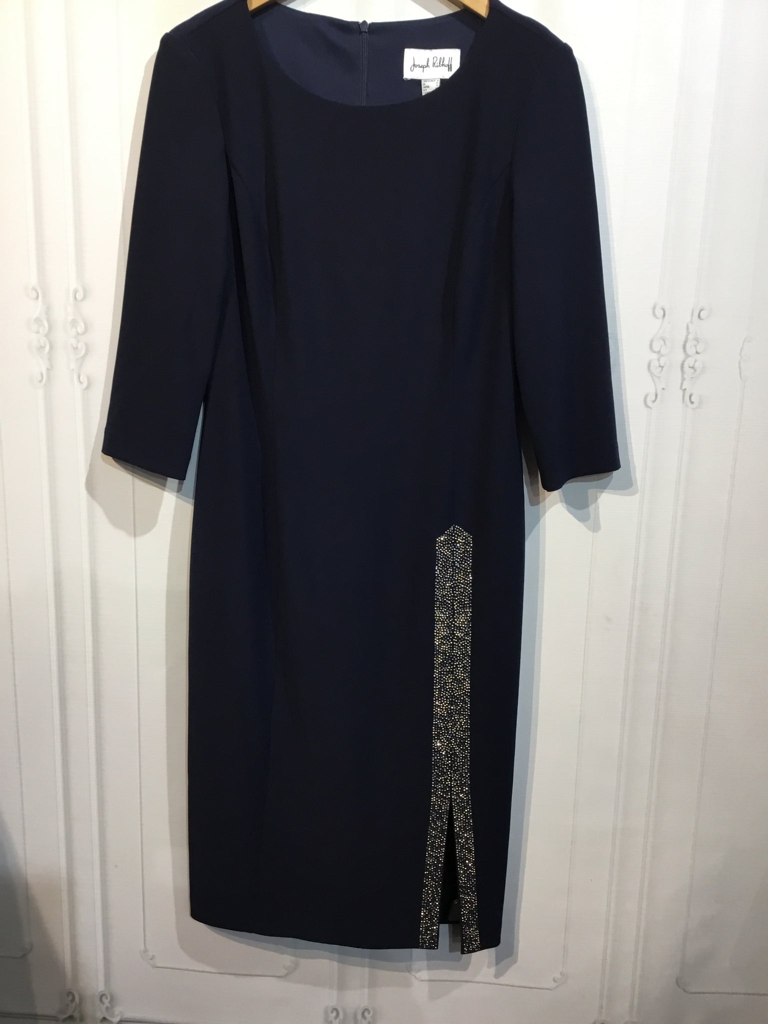 NWT LUXURY Joseph Ribkoff Size M/8 Blue DRESS/1 PIECE