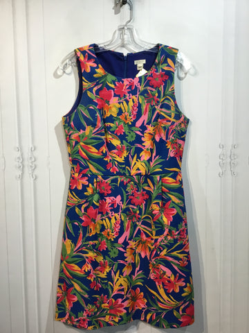 JCREW Size S/4-6 Blue & Floral Print Dress
