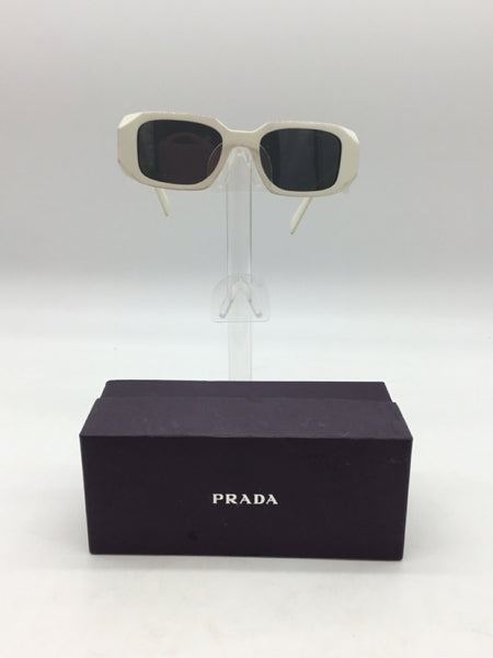 LUXURY PRADA White Sunglasses
